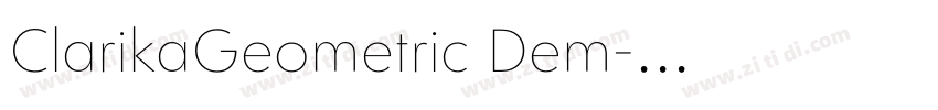 ClarikaGeometric Dem字体转换